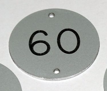 An image of Aluminium Table Numbers - 30mm