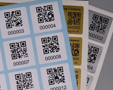 An image of S/A Vinyl QR Code Labels 50mm x 50mm