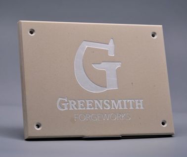 An image of Sandstone Effect Business Plaque - 300mm x 200mm (A4)