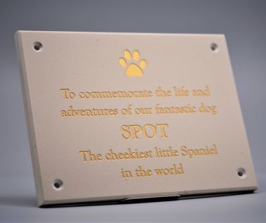 An image of Sandstone Effect Commemorative Wall Plaque - 300mm x 200mm (A4)