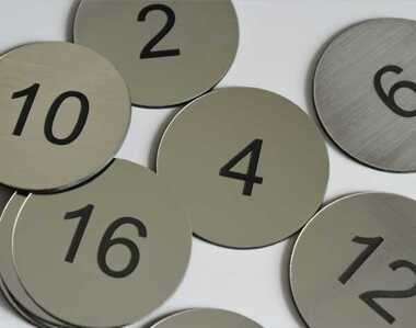 Product Image for Steel Effect Table Numbers - 30mm