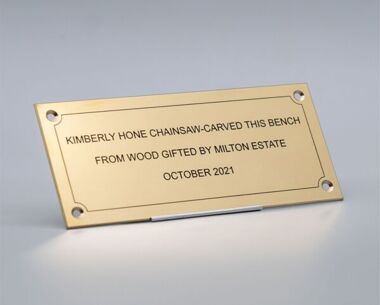 Memorial Plaque for Bench, Custom Engraved memorial plaque Jewellers B –  TSL-Engraving