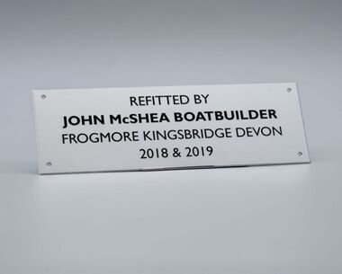 Product Image for Aluminium Commemorative Bench Plaque - 225 x 65mm