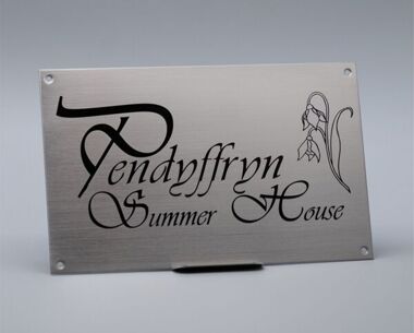 An image of Stainless Steel Nameplate - 300mm x 200mm (A4)