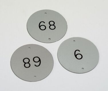 An image of Aluminium Table Numbers - 50mm