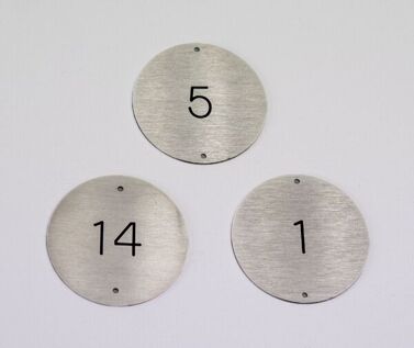 An image of Stainless Steel Table Numbers - 50mm