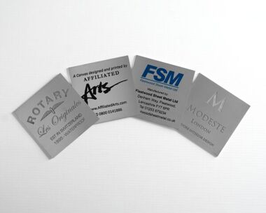 An image of Etched Stainless Steel Labels 85mm x 85mm