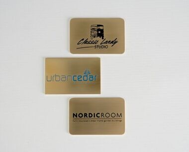 An image of Etched Brass Labels 75mm x 50mm