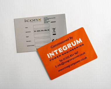 Product Image for Aluminium Dye Sub Labels 150mm x 100mm