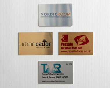 Product Image for Aluminium Dye Sub Labels 75mm x 50mm