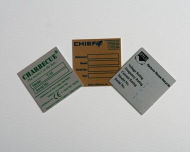 Product Image for Aluminium Dye Sub Labels 50mm x 50mm