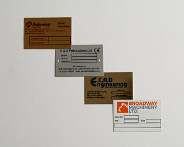 Product Image for Aluminium Dye Sub Labels 75mm x 50mm