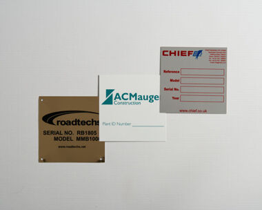 Product Image for Aluminium Dye Sub Labels 100mm x 100mm
