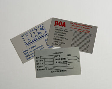 Product Image for Aluminium Dye Sub Labels 125mm x 75mm