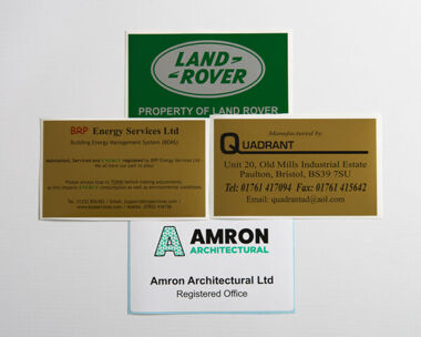 An image of S/A Vinyl Identification Labels 125mm x 75mm