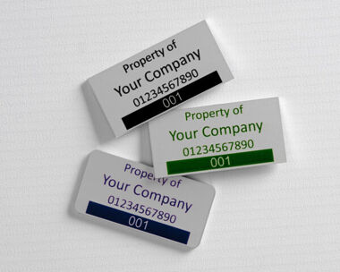 An image of Aluminium Anodic Labels Type 2 50mm x 25mm