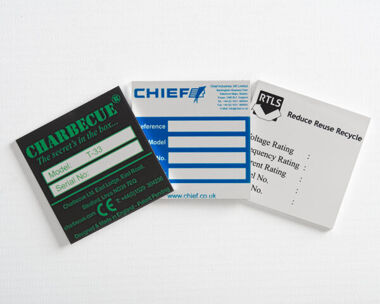 Product Image for Aluminium Anodic Labels 50mm x 50mm