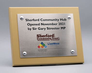An image of Stainless Steel Commemorative Wall Plaque - 300mm x 200mm (A4)