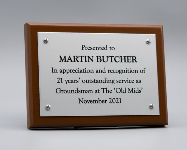 Brass Commemorative Wall Plaque - Brunel Engraving