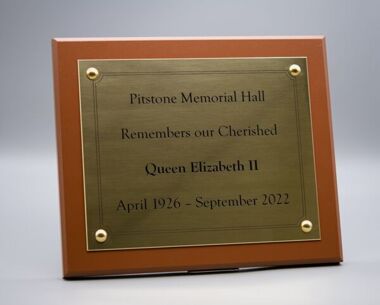 An image of Brass Commemorative Wall Plaque - 400mm x 300mm (A3)