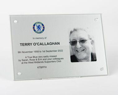 Product Image for Personalised Football Memorial Plaque - 250mm x 200mm
