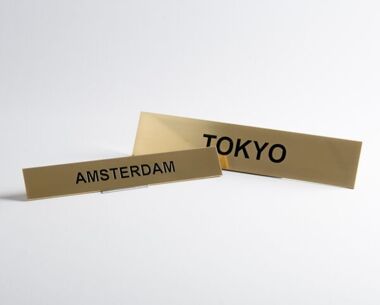 Product Image for Brass Clock Signs - 300mm x 40mm