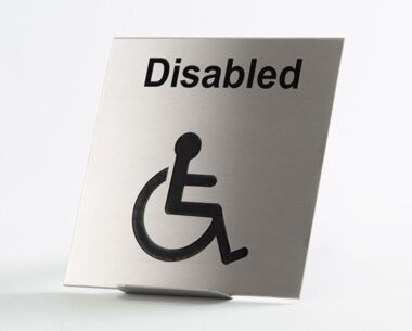 An image of St/Steel Disabled Sign