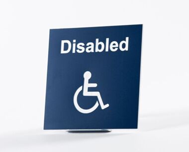An image of Acrylic Picture Sign - Disabled