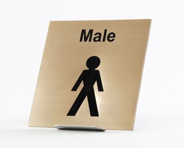 An image of Acrylic Picture Sign - Male