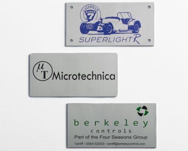 An image of Aluminium Anodic Labels 100mm x 50mm