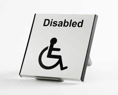 An image of Aluminium Disabled Sign