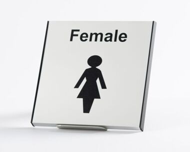 An image of Aluminium Female Sign