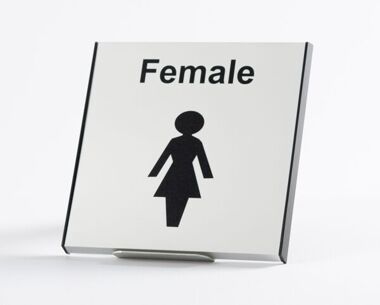 Product Image for Aluminium Female Sign