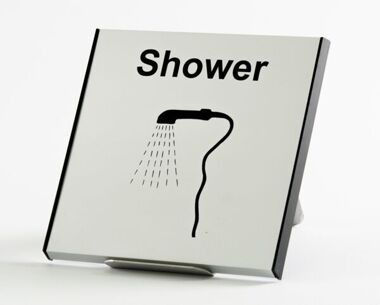 Product Image for Aluminium Shower Sign