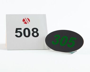 Product Image for Aluminium Room Numbers - 65mm x 65mm - Square
