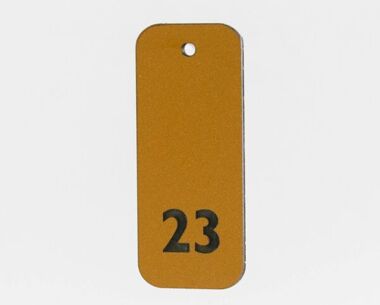 An image of Brass Effect Key Fobs