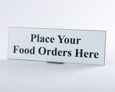 An image of Food Order Sign