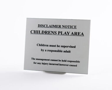 Product Image for Children's Play Area Notice
