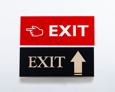 Product Image for Exit Sign - 300mm x 100mm