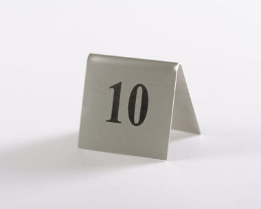 An image of St/Steel Table Numbers - TTN012