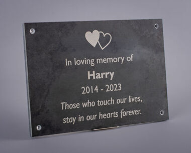 An image of Natural Slate Memorial Wall Plaque
