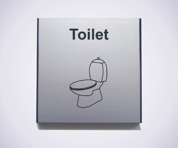 Aluminium Toilet Sign