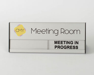 Product Image for Meeting in Progress Slider Sign - 80mm