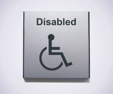 An image of Aluminium Disabled Sign