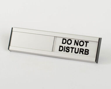 Product Image for Do Not Disturb Slider Sign - 40mm - 150mm Long