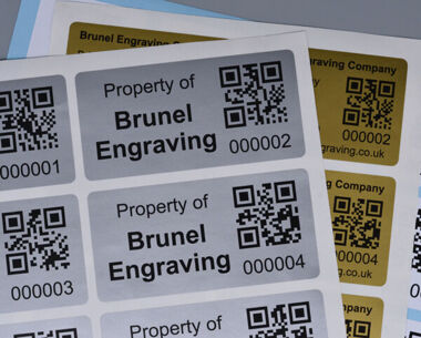 Product Image for S/A Vinyl QR Code Labels 125mm x 75mm