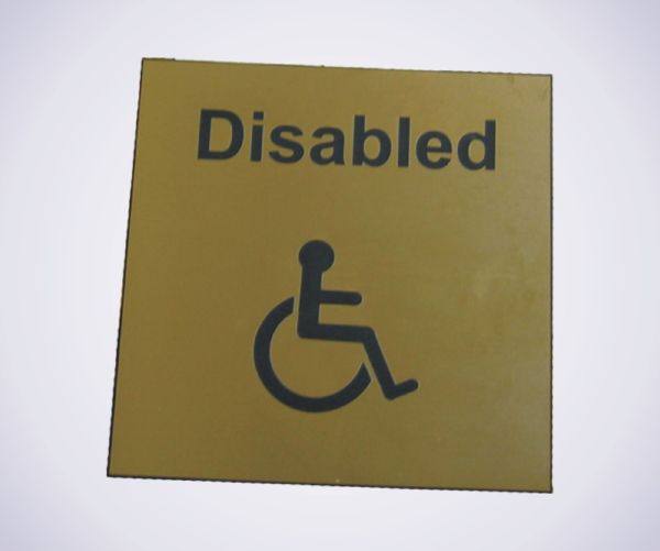 Acrylic Picture Sign - Disabled