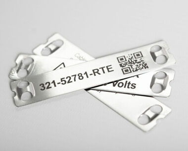 Product Image for Stainless Steel Cable Marker Label 90mm x 20mm