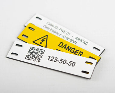 Product Image for Impact Acrylic Cable Marker Label 90mm x 20mm