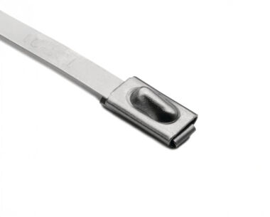 Product Image for Stainless Steel Cable Ties - Pack of 100 (201mm Long)